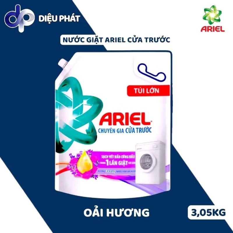 Ảnh 3 của Thùng Nước Giặt Ariel Cửa Trước Túi 3.05KG 3.2KG - Hương Downy Nước Hoa Đam Mê Nắng Mai Oải Hương