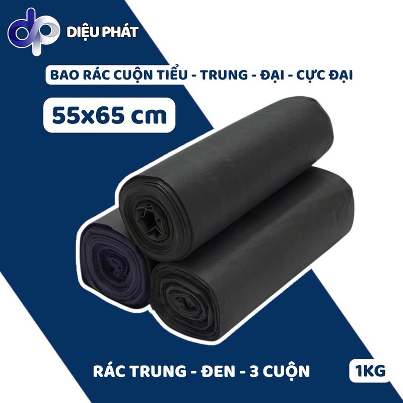 Ảnh 6 của COMBO 3 Túi Rác Cuộn Đen Và Màu Gói 1KG Dày Dặn Dai Chắc Có Đường Gân Xé Tiện Lợi Cho Gia Đình