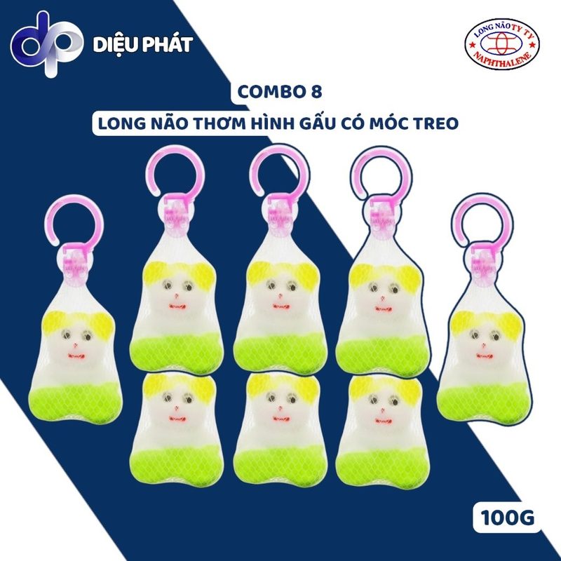 Ảnh 2 của COMBO Long Não Hình Gấu Treo Thơm TY TY 100g – Khử Mùi Toilet, Chống Côn Trùng