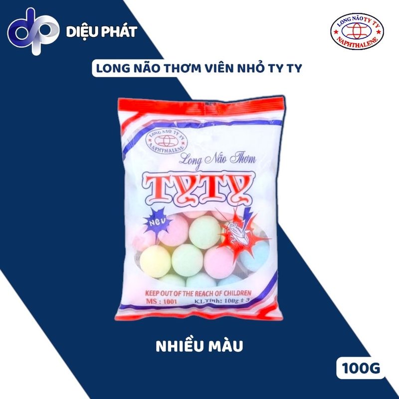 Ảnh 2 của COMBO Long Não Thơm Ty Ty Gói 28 Viên 100g - Chống Gián, Kiến, Sạch Không Gian, Mùi Dễ Chịu