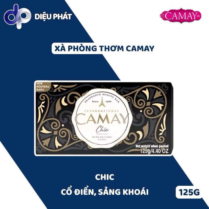 Ảnh 3 của COMBO 36 Xà Phòng Tắm Camay Thơm Lâu Hương Nước Hoa Cổ Điển Classic Chic Naturel 128G