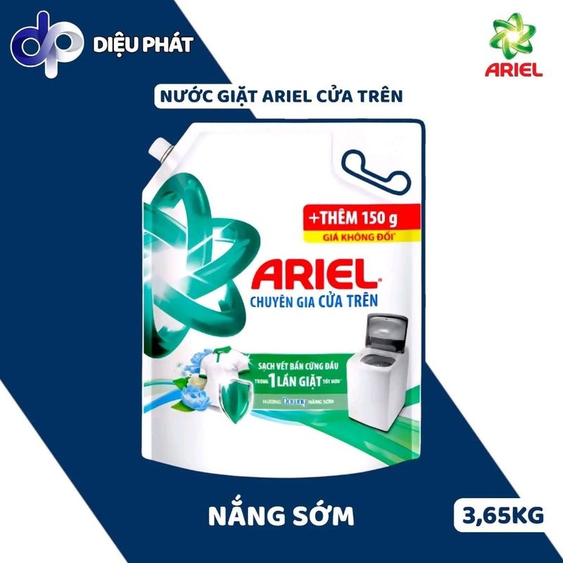 Ảnh 3 của Thùng Nước Giặt Ariel Cửa Trên Túi 3.65KG - Hương Downy Nước Hoa Đam Mê Nắng Mai Oải Hương