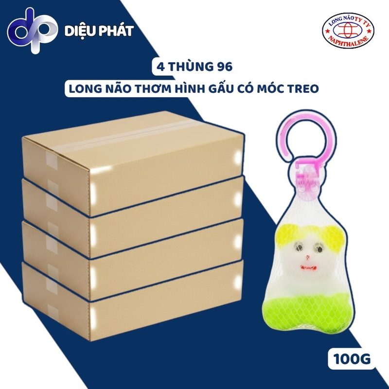 Ảnh 2 của Thùng Long Não Treo Thơm Hình Gấu Ty Ty 100g – Khử Mùi Nhà Vệ Sinh, Xua Côn Trùng Hiệu Quả