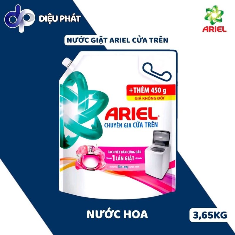 Ảnh 4 của Nước Giặt Ariel Cửa Trên Túi 3.65KG - Hương Downy Nước Hoa Đam Mê Nắng Mai Oải Hương