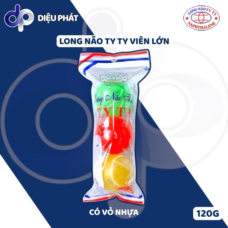 Thùng Long Não Ty Ty Gói 120G 3 Viên Lớn Có Vỏ Và Không Vỏ Đuổi Côn Trùng