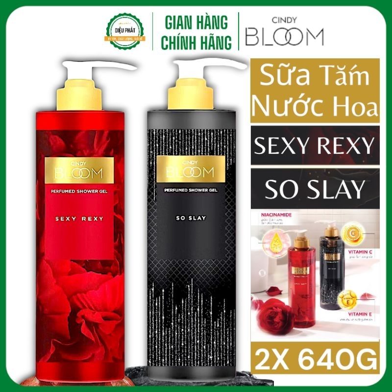 Ảnh 2 của COMBO 2 Sữa Tắm Nước Hoa Cindy Bloom Sexy Rexy Gợi Cảm & So Slay Cuốn Hút Chai 640G