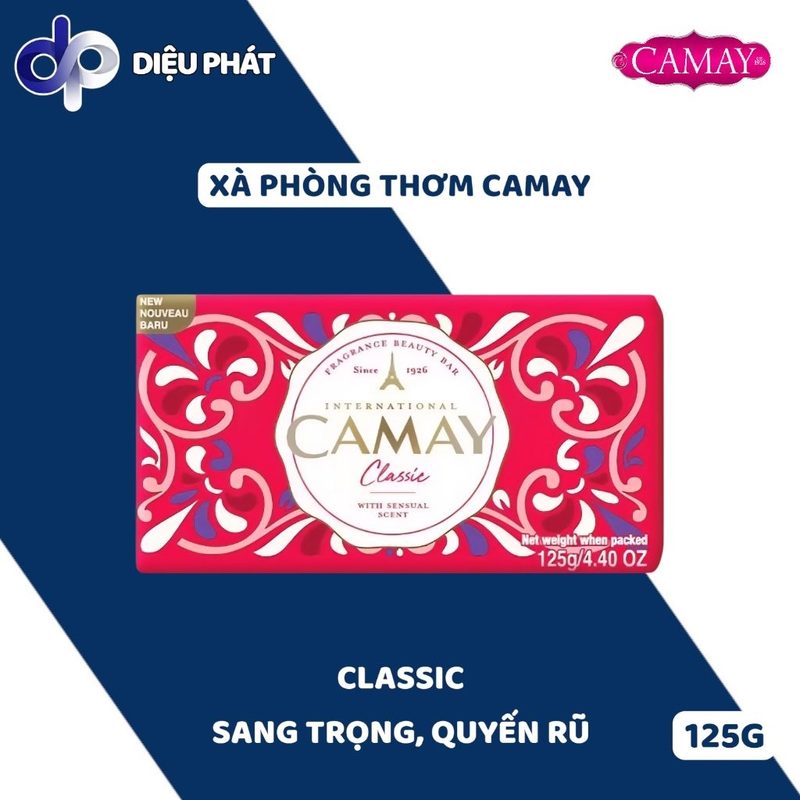 COMBO 12 Xà Phòng Tắm Camay Thơm Lâu Hương Nước Hoa Cổ Điển Classic Chic Naturel