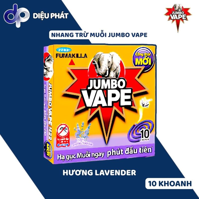 Ảnh 2 của COMBO Nhang Muỗi JUMBO VAPE Hộp 10+2 Khoanh - Hương Lài, Lavender, Hương Rừng, Ít Khói Cao Cấp