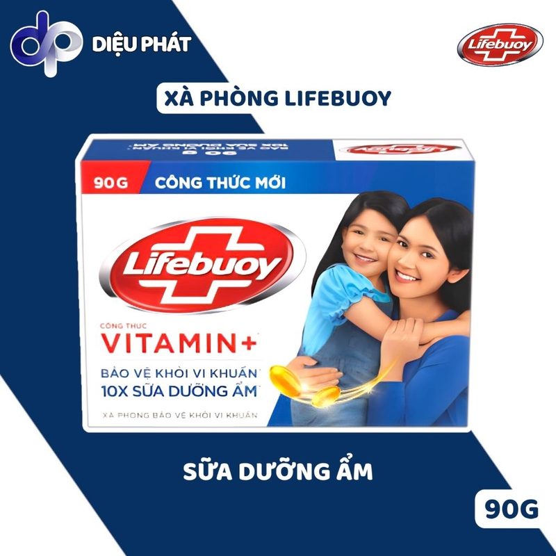 Ảnh 3 của Thùng Xà Bông Cục Lifebuoy 90G - Bảo Vệ Vượt Trội, Sữa Dưỡng Ẩm, Khổ Qua, Bạc Hà Mát Lạnh - Xà Phòng
